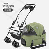 Detachable Pet Trolley 4 Wheel Universal Dog Stroller