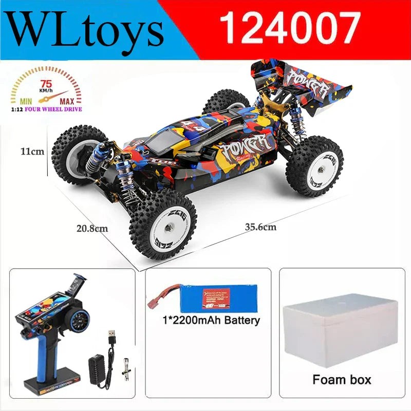 Wltoys New 124017-V8 1/12 2.4G Racing RC Cars