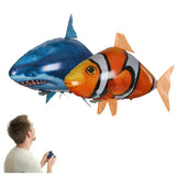 Inflatable Remote Control Shark Toys Air Swimming RC