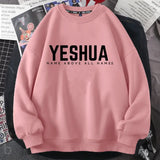 Yeshua Christian Jireh Sweatshirt Jehovah Jesus God Knitted