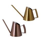 Stainless Steel Long Spout Watering Cans Golden Bronze