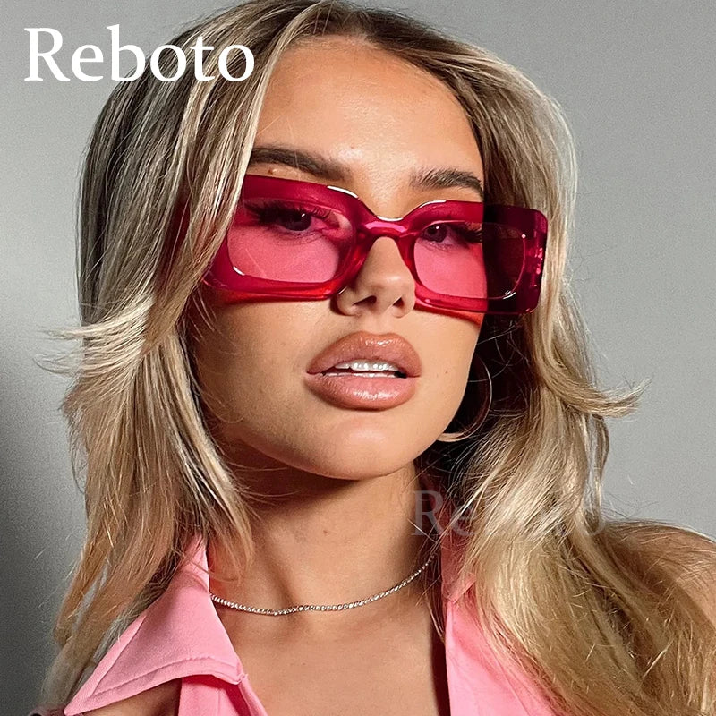 Popular Square Sunglasses For Women Retro Trendy Big