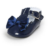 Meckior Baby Girls Shoes Classic Bowknot Rubber Sole