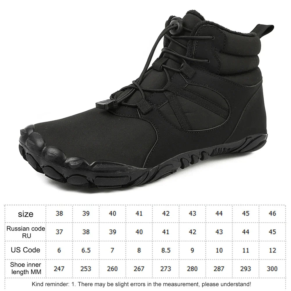 Winter Warm Snow Boots Non-Slip Jogging Sneakers Thickened
