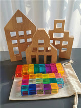 Kids Montessori Wooden Toys Large Dutch Wood House