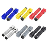 1 Pair 90° Folding Motorcycle Footpegs - M10 Front Rear Footrest