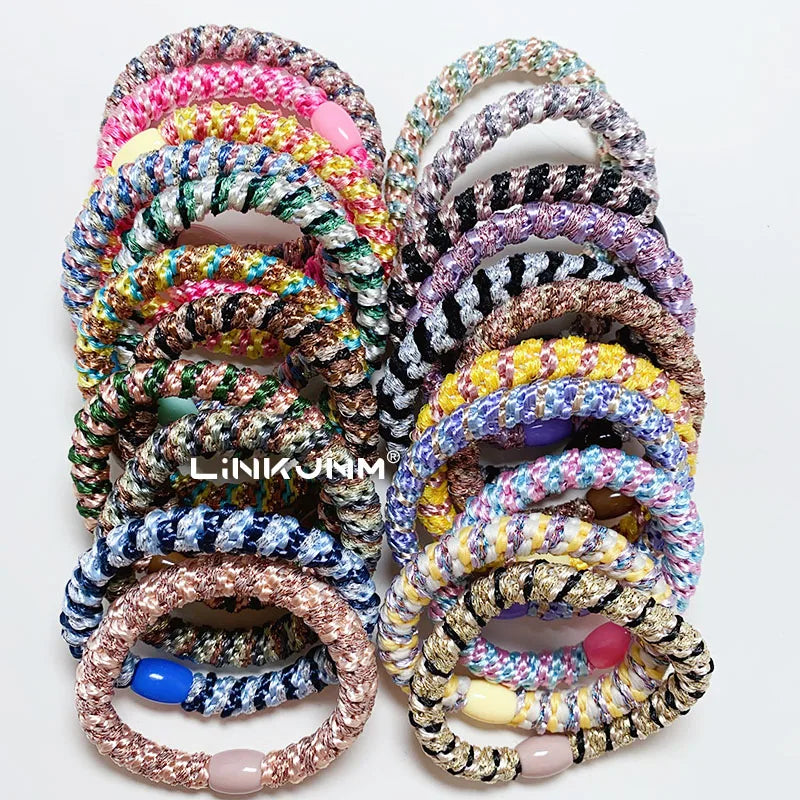 10PCS Korean Women Hair Scrunchies Quality Girls Elastic