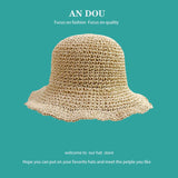 Spring Summer Korean Sweet Big Brim Straw Sun