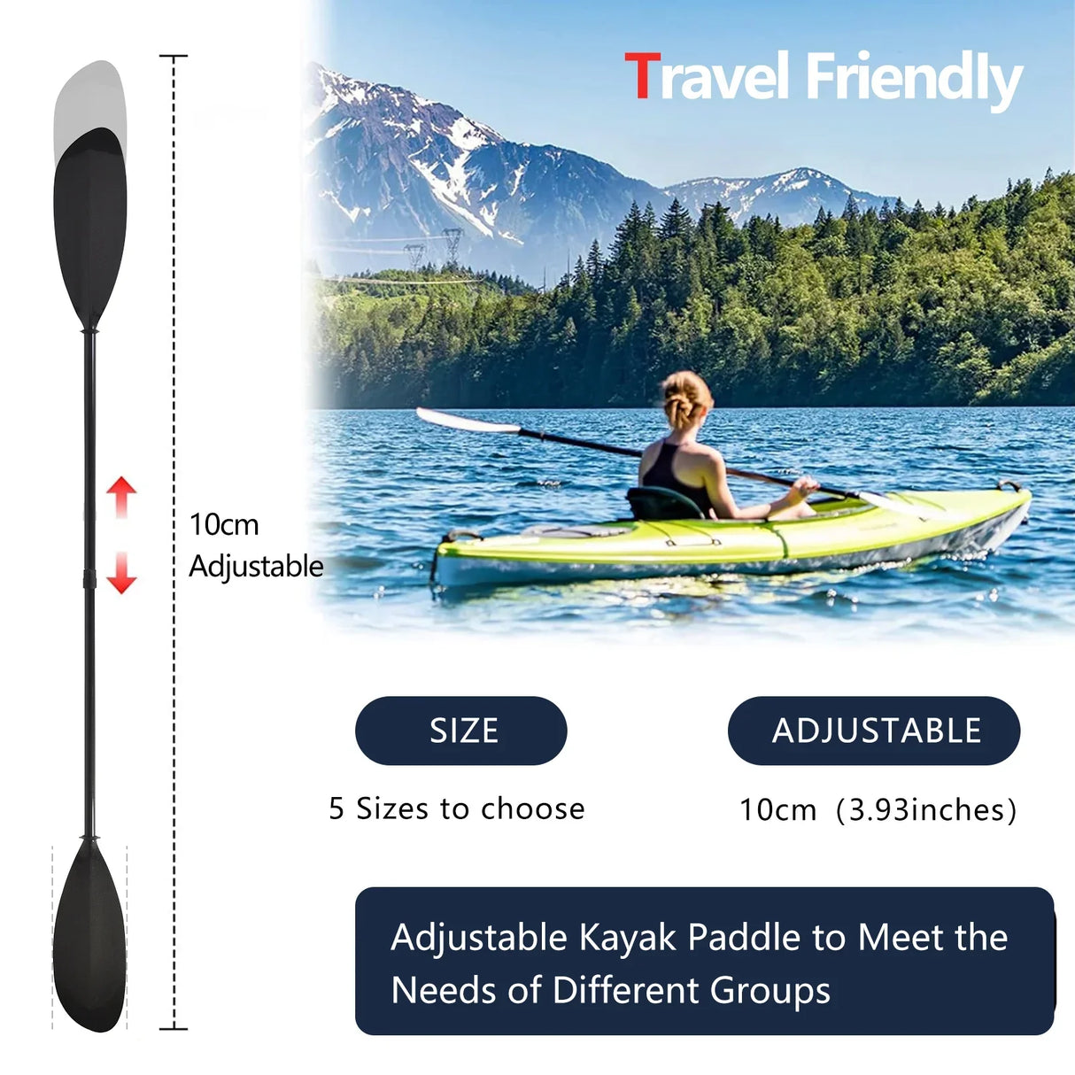 Sea Kayak Paddle Sport-Line 100% Full Carbon Fiber