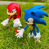 5pcs Set Cute Sonic PVC Character Toy Hedgehog
