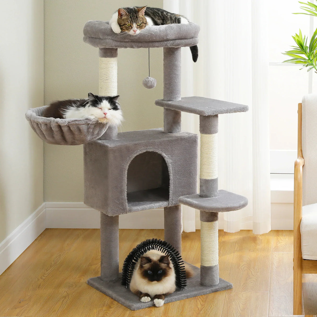 Luxury Pet Cat Tree House Condo Furniture Multi-Layer