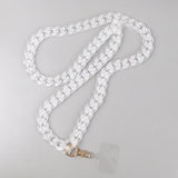FishSheep 12 Colors Frosted Acrylic Chain Crossbody Phone