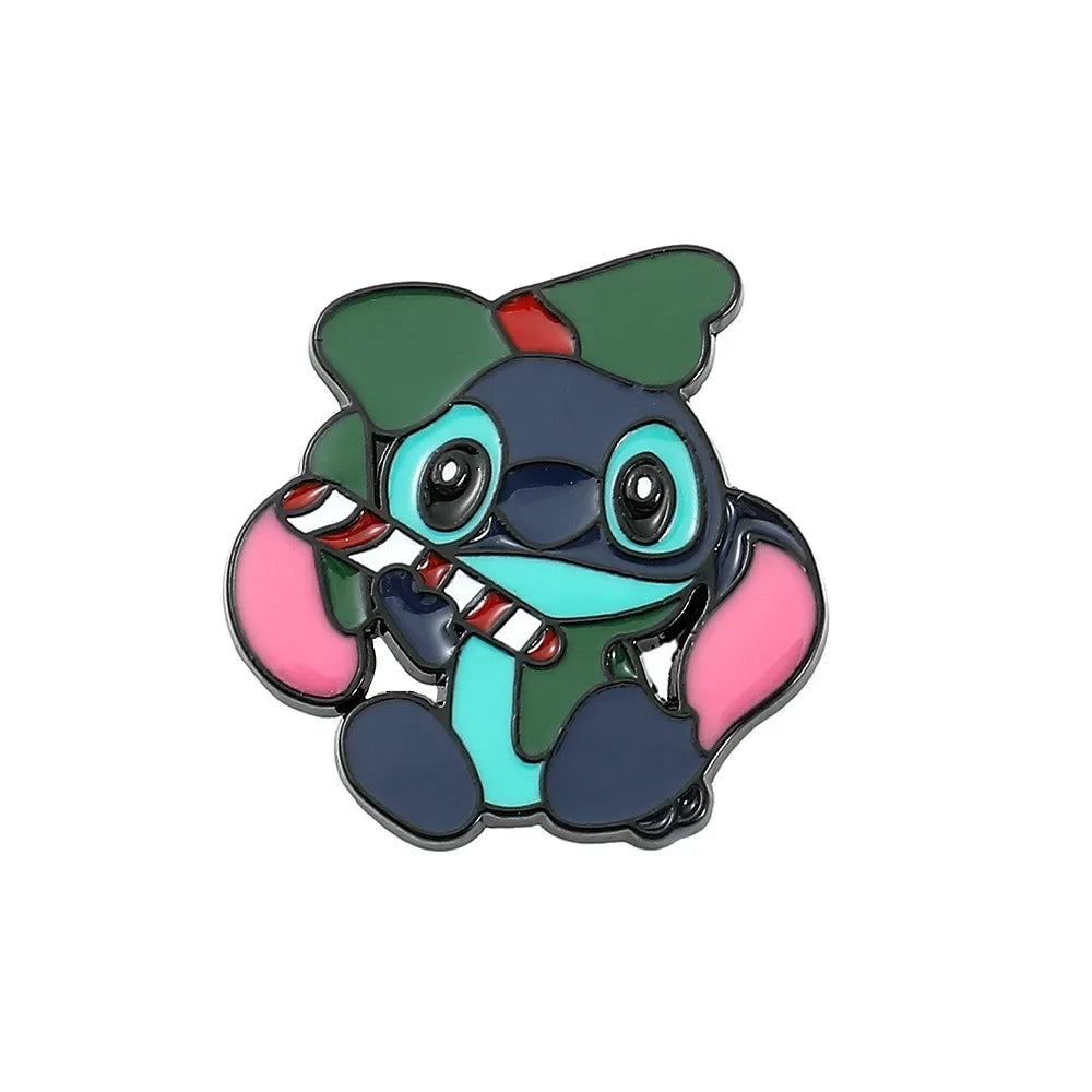 Stitch Lapel Pins for Backpack Accessories Cartoon Lilo