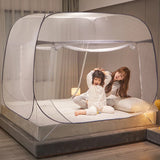 Mongolian Tent Square Mosquito Net Double Bed Curtain