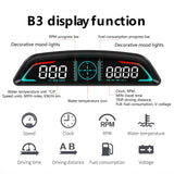 B3 G3 GPS/OBD Car HUD Display - Speedometer, RPM, Water Temp, Overspeed Alarm