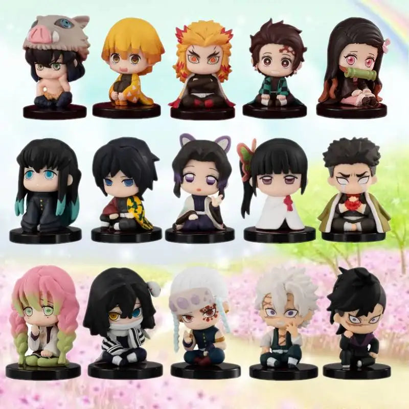 Demon Slayer Figure Model Blind Box PVC Material