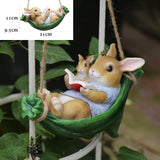 Creative Cute Frogs Cat Dog Resin Lying Santa