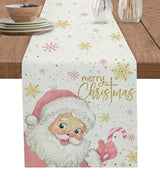 Merry Christmas Pink Old Man Snowflake Candy Wedding