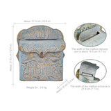 Garden Outdoor Wall Mounted Mailbox Metal Material Retro