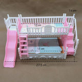 Doll Bed Children Play House For Barbie Doll