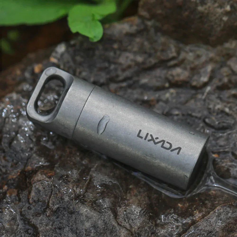 Mini Titanium Pill Case Waterproof Portable Ultralight Pill