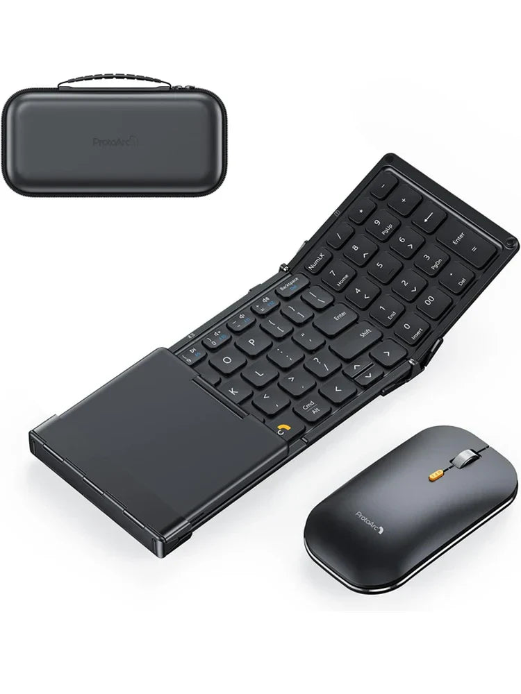 ProtoArc XKM01 Folding Keyboard Mouse Set Portable Bluetooth
