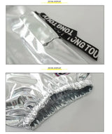 Children silver stage hip hop girl dance costume