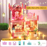 3d Assembly Diy Doll House Miniature Model Doll