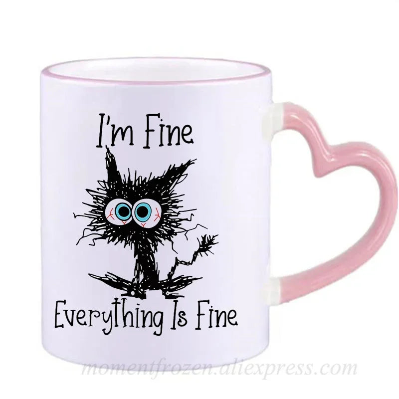 Kitten Cat Coffee Mugs Ceramic Tea Cups Creative