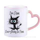 Kitten Cat Coffee Mugs Ceramic Tea Cups Creative
