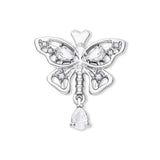 Thyroid Gland Butterfly Brooch Zircon Enamel Pin Endocrinology
