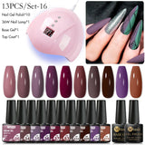 Mtssii 13/16Pcs Gel Nail Polish Set With 36W