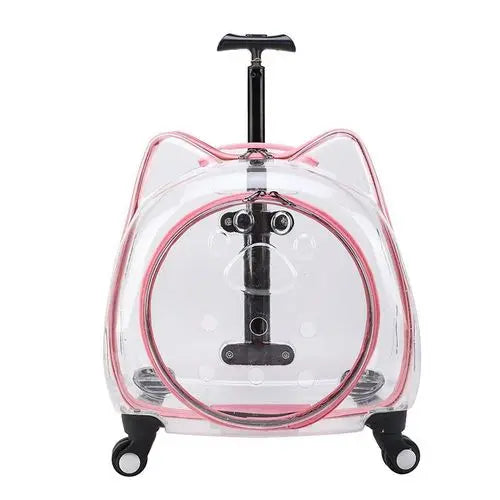 Cute Handbags Wheels Cats Carriers Animal Kitten Carrier