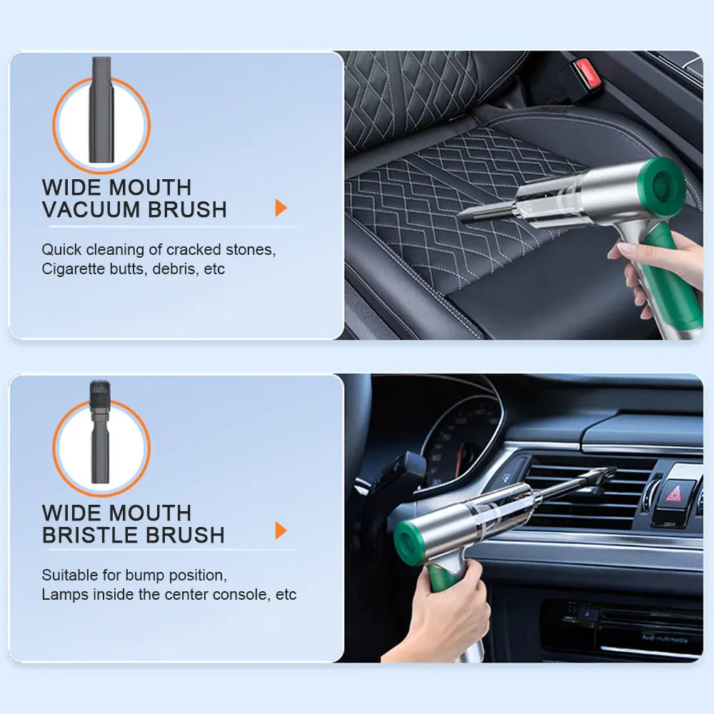 3-in-1 Wireless Car Vacuum Cleaner