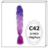 24Inch Synthetic Long Jumbo Ombre Braiding Hair For