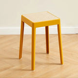 Stackable Storage Bench Stool Plastic Rattan Stools Portable
