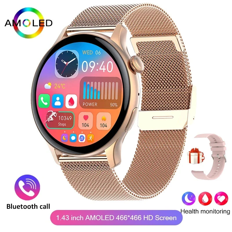 2024 True AMOLED Smart Watch Ladies Screen Always