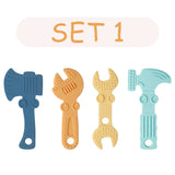 TYRY.HU 1set Silicone Teethers Tools Axe Wrench Hammer
