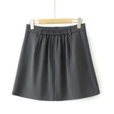 2023 Autumn Clothes Women Pleated Skirt Plus Size