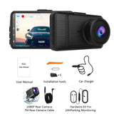 KQQ 4K Dash Camera for Car Ront and
