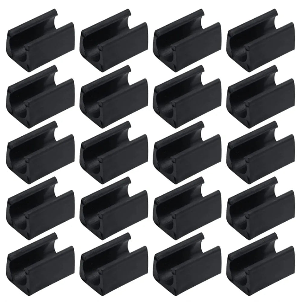20/40pcs Furniture Feet Plastic rectangle Non-Slip Chair Legs