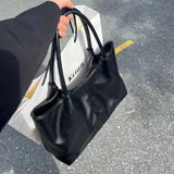 Simple White Shoulder Bag 2023 Women's PU Leather