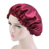 New Women Satin Night Sleep Cap Hair Bonnet