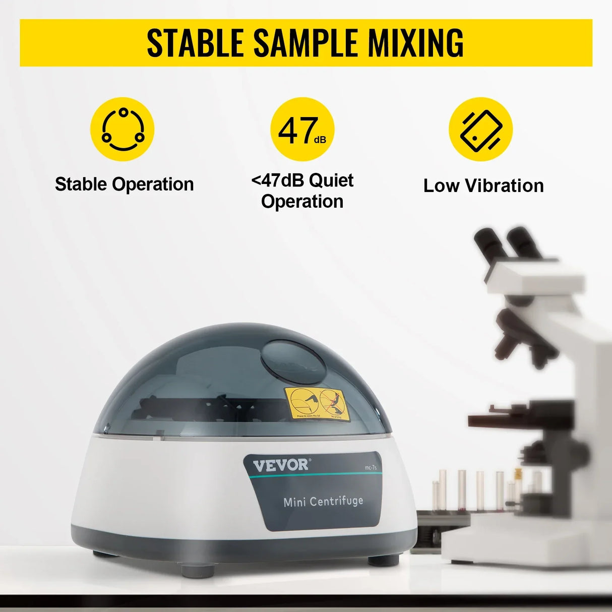 VEVOR Electric Centrifuge Machine Mini Bench-top Lab 500-5000/7000RPM