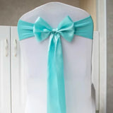 10pcs/50pcs Satin Spandex Chair Bow Band Ribbon Chair