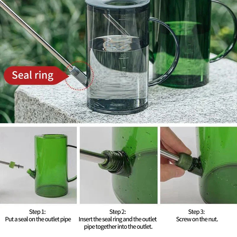 1L1.5L Long Spout Watering Can Plastic Flower Potted