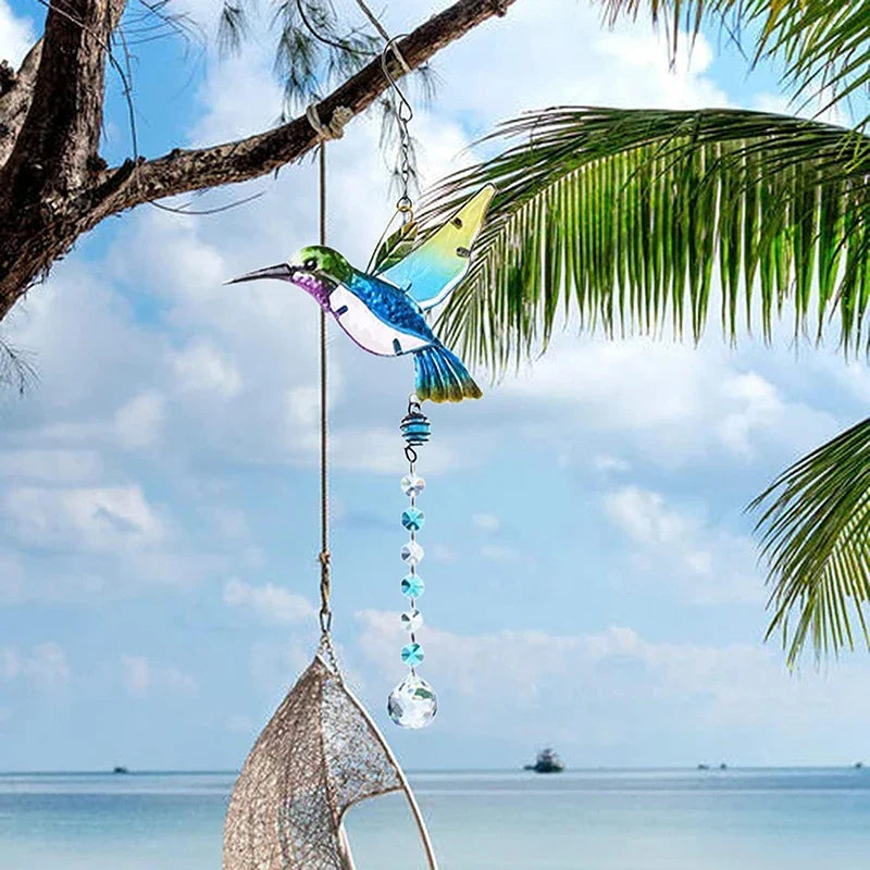 Outdoor Hanging Wind Chimes Suncatchers Crystal Prism Ball