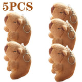 1-20PCS Cartoon Capybara Pendant Plush Toy Doll Bag