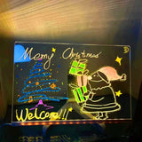 Christmas DIY Erasable And Luminous Acrylic Transparent Writing