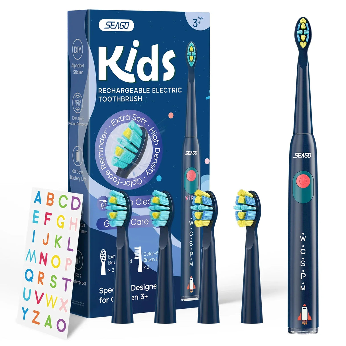 Seago Kids Electric Toothbrush for 6+Years 5 Modes